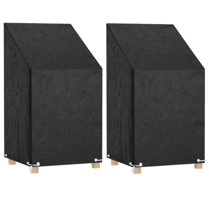 Gossi huse scaun gradina 2 buc, 8 ocheti 65x65x80/120 cm polietilena
