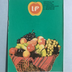 Calendar 1972 legume fructe