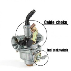 Carburator ATV 110cc PZ19 (cu robinet de benzina)