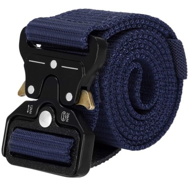 Curea centura Tactical Combat pentru barbati 3.5 x 125 cm, rezistent, albastru inchis Household NewTrend foto