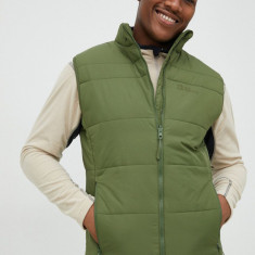 Jack Wolfskin vesta sport Bergland Ins culoarea verde, de tranzitie