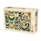 Puzzle adulti Deico Encyclopedia Puzzle - Butterflies, 1000 piese