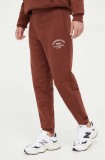 Fila pantaloni de trening culoarea maro, neted