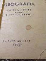 G. Geografie manual IX 1949