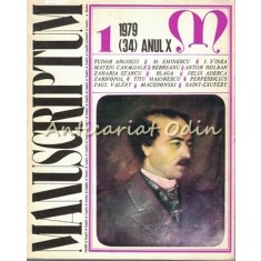 Manuscriptum. Revista Trimestriala - Nr.: 1/1979 * (34) Anul X