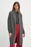 Morgan cardigan din amestec de lana MGIOIA culoarea gri, light, MGIOIA
