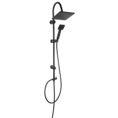 Set bara dus cu suport culisant, dus fix si para dus mobila Ferro Squerto Black
