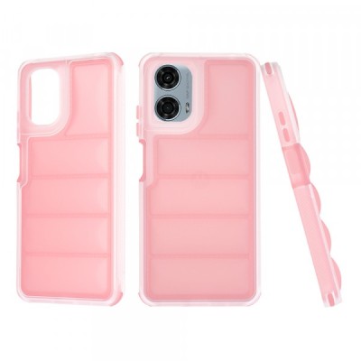 Husa pentru Motorola Moto G24 Power, Techsuit, Wave Shield, Roz foto