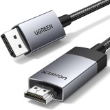 CABLU video Ugreen, &quot;DP119&quot; DP (T) la HDMI (T) 4K la 60Hz, lungime 3m, negru &quot;25491&quot; (timbru verde 0.08 lei) - 6941876224913