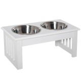 PawHut boluri hrana animale, suport inclus, 44x24x15cm | Aosom Romania