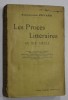 LES PROCES LITTERAIRES AU XIX e SIECLE par ALEXANDRE ZEVAES , 1924 , PREZINTA SUBLINIERI SI URME DE UZURA