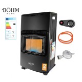 Soba pe gaz GPL pliabila 4,20 kW 3 trepte de putere , 20-80 m &sup2; Regulator GPL + Furtun GPL 1,5 m