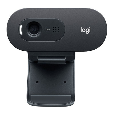 Camera Web HD Logitech C505, USB, senzor CMOS, microfon, suport universal foto