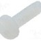 Surub UNC 4-40, poliamida, lungime 9.53mm, cap rotund, pas filet {{Pas filet}}, KEYSTONE - 9328