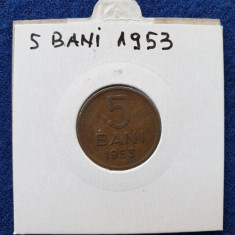 Moneda Republica Populara Romana 5 Bani 1953 - stare foarte buna