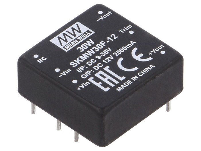 Convertor DC/DC 30W 12V 2,5A