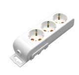 Bloc prelungitor electric 3 prize schuko 16A 3500W alb Ri-tech Mutlusan 001 175 310001 0000