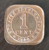 Moneda Straits Settlements - 1 Cent 1920, Asia