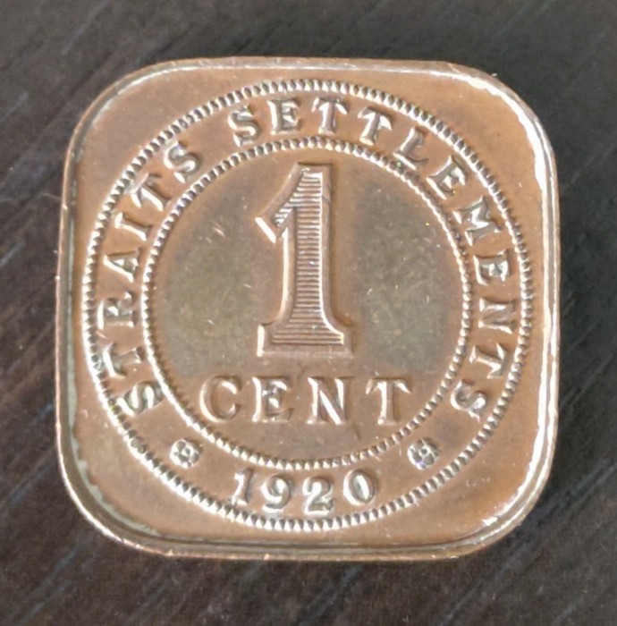 Moneda Straits Settlements - 1 Cent 1920