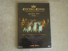 CORVUS CORAX - Gaudia Vite Live - D V D Original ca NOU foto