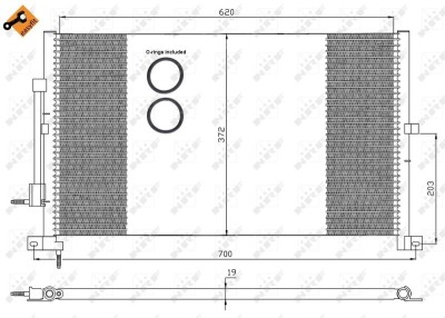 NRF 35365 EASY FIT Condensator, climatizare foto