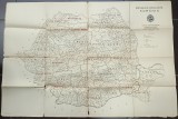 REPUBLICA SOCIALISTA ROMANIA , HARTA ADMINISTRATIVA , 1968