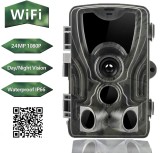 Camera de vanatoare WIFI, TSS-801B-W, Foto 24MP, cu Ecran 2.4&#039;&#039;, 5MP 1080P, 2-3 inch, Card Memorie, CMOS