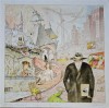 Tablou Tudor Banus - Rue de la transition (litografie originala, tiraj Stockholm)