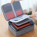 Cumpara ieftin Geanta depozitare documente multifunctionala, capacitate mare, rezistenta la apa si foc, 37x27x10.5cm
