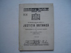 Justitia britanica - Sir Maurice Sheldon Amos K.C. (1945)
