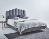 Pat Cloud 160x200 cm Tapitat Catifea Gri Somiera Inclusa (cod ML 2006-04)