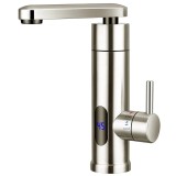 Robinet instant pentru apa calda Hausberg, 3600 W, inox, afisaj LED, consum redus de energie