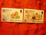 Serie Insula Man 1981 - Europa - Folclor , 2 valori, Nestampilat