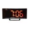 Ceas digital de masa cu led rosu,termometru,functie 12/24 h,forma Mini Flat TV,elSales,oglinda