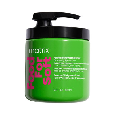 Tratament cu ulei de avocado si acid hialuronic pentru par uscat, Matrix, Food for Soft Mask, 500ml foto