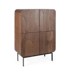 Comoda 4 usi lemn mango maro Orissa 90x42x120 cm