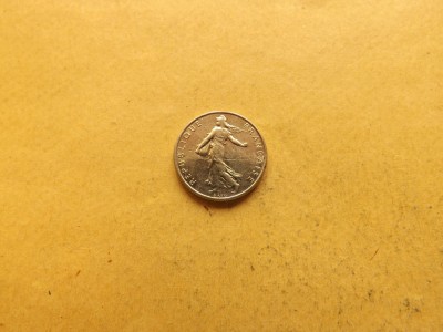 Franta 1/2 Franc 1986 foto