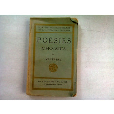POESIES CHOISIES - VOLTAIRE (CARTE IN LIMBA FRANCEZA)