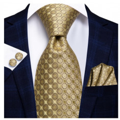 Set cravata + batista + butoni - matase - model 5