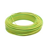 Cablu impamantare cupru FY H07V-U 1.5 mm2 galben-verde, rigid monofilar, izolatie PVC 450-750 V, 100 m/rola