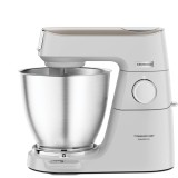 Robot de bucatarie KENWOOD Titanium Chef Baker XL KVL65.001WH, 1200 W, Ecran LCD, Vas 7 L, Cantar integrat, 10 trepte viteza, 3 accesorii patiserie, A