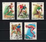 Timbre Rusia 1981 Sport: Fotbal, Box, Atletism - Serie Completa URSS, Stampilat