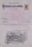 A4037N Carta bilhete Brasil Republica dos E U do Brazil 200 reis