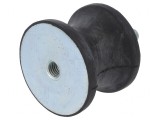 Atenuator Vibratii M12 Elesa+Ganter, Guma 70mm, Bicicleta, 53x12mm