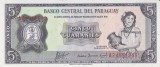 Bancnota Paraguay 5 Guaranies 1952 (1963) - P195b UNC