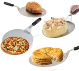 Cumpara ieftin Lopata pizza Koken, tava rotundă din oțel inoxidabil, Maner Plastic, spatula