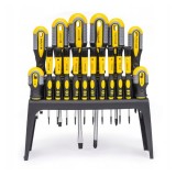 Set 18 Surubelnite Mecanica Fina Powermat cu Suport, Cr-V, Magnetice, Plate, Cruce, Torx, Precizie