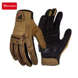Mănuși moto de vară ventilate MOTOWOLF GM10, touchscreen, Brown