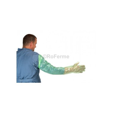 Manusi examinare veterinare 90 cm (vrac) 100 buc foto