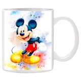 Cana alba personalizata cu Mickey Mouse, Disney, INOVATIX&reg;. 330ml, Oem
